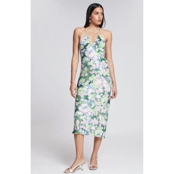 NWOT & Other Stories Strappy Cut-Out Detail Floral Midi Dress - Picture 2 of 3